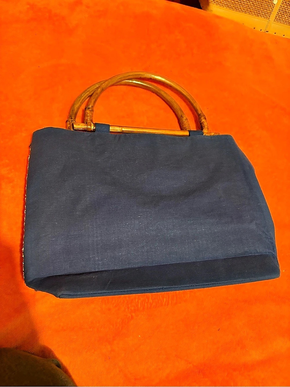 Blue & Multicolor Patchwork Tote - Picture 4 of 4